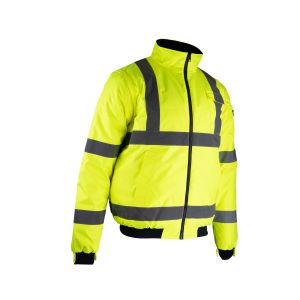 BLOUSON HAUTE VISIBILITE LASER JAUNE FLUO MANCHES...