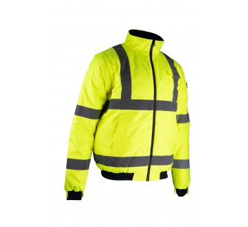 BLOUSON HAUTE VISIBILITE LASER JAUNE FLUO...