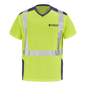 T-shirt haute visibilité GHARBI CEPOVETT + Transfert cœur...